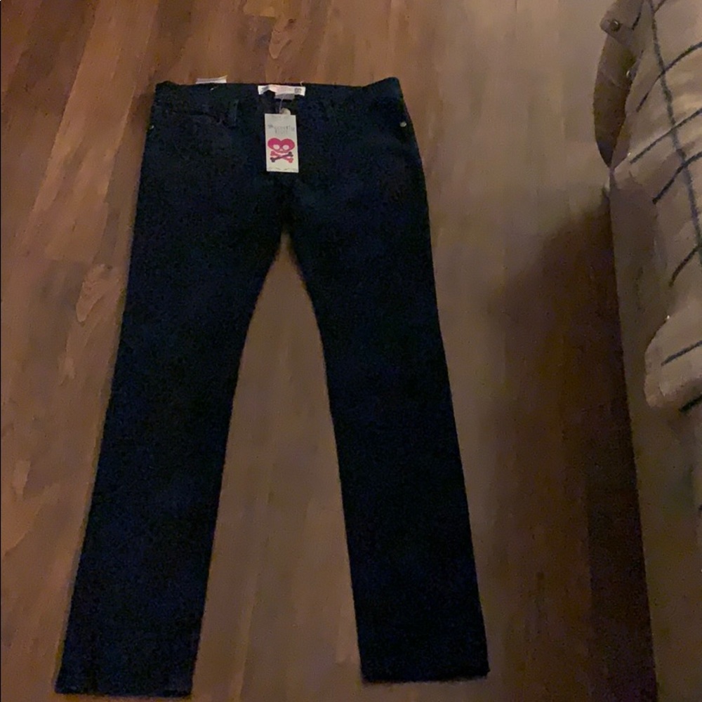 Cheetah/leopard denim jeans